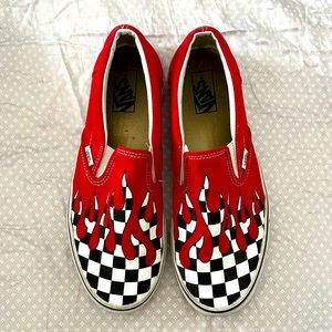 Vans slip ons FLAME
